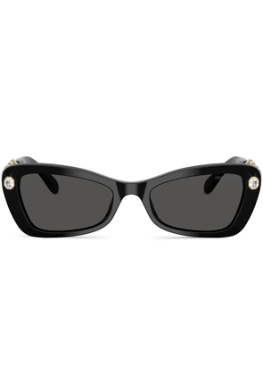 Swarovski Eyewear crystal-embellished rectangle sunglasses - Black