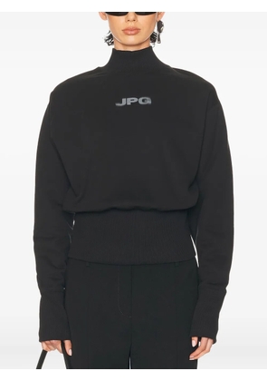 Jean Paul Gaultier mock-neck long-sleeve sweatshirt - Black