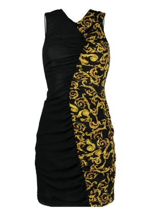 Versace Jeans Couture Sketch Couture-print minidress - Black