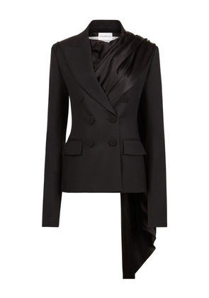Nina Ricci draped-scarf blazer - Black
