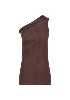 Rick Owens one-shoulder top - Brown