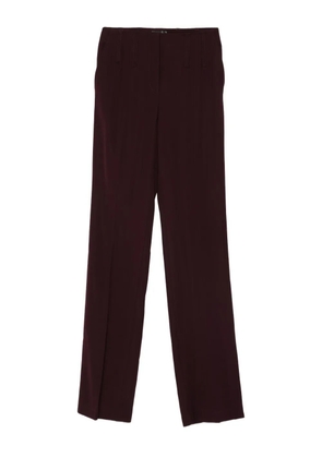 Mugler pleated wool trousers - Purple