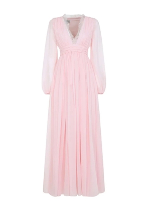 Giambattista Valli lace V-neck maxi dress - Pink