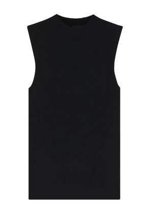 BOSS ribbed sleeveless top - Black