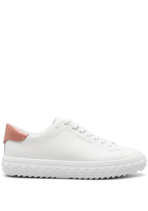 Michael Michael Kors logo-embossed leather sneakers - White