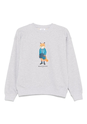 Maison Kitsuné Dressed Fox print sweatshirt - Grey