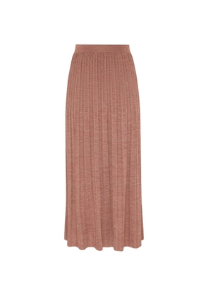 ZIMMERMANN Wanderlust metallic midi skirt - Pink