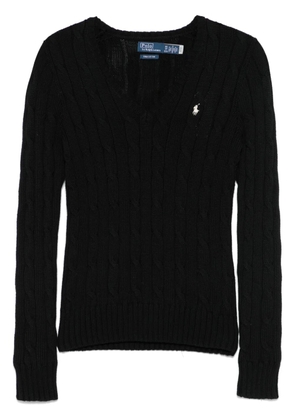 Polo Ralph Lauren cable-knit cotton sweater - Black