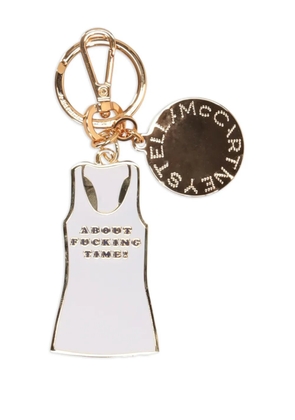 Stella McCartney tank top charm keyring - Gold