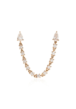 Anita Ko 18kt gold and diamond loop earring