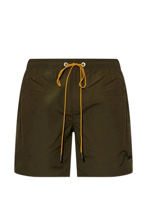RHUDE drawstring swim shorts - Green