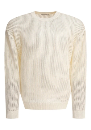 nonnative long-sleeve knit sweater - White