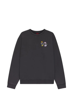 HUGO floral-print crew-neck sweatshirt - Grey