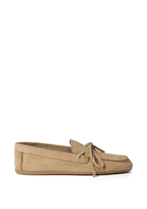 Miu Miu suede loafers - Neutrals