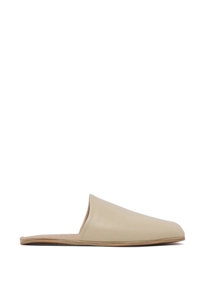 OUR LEGACY leather slippers - Neutrals
