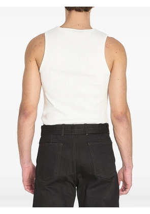 LEMAIRE ribbed tank top - White