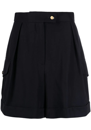 Alexander McQueen high-waisted cargo shorts - Blue