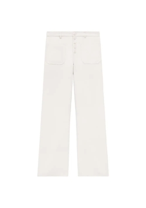 Courrèges patch-pocket trousers - White