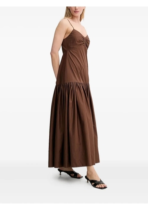 A.L.C. Harper gathered-tiered maxi dress - Brown