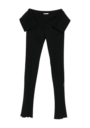 Off-White flared-leg ruffled trousers - Black