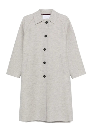 Harris Wharf London Balmacaan raglan-sleeve button coat - Neutrals