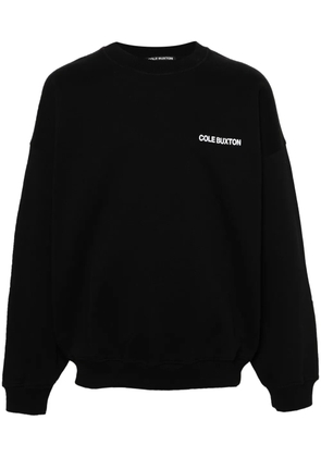COLE BUXTON logo-print cotton sweatshirt - Black