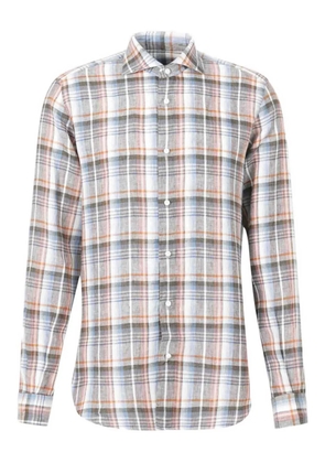 Vincenzo Di Ruggiero checked shirt - Orange