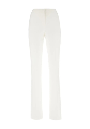 Sportmax slim-cut cotton trousers - White