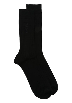 Versace embroidered-logo socks - Black
