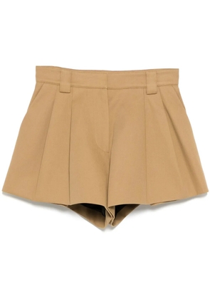 Alexander Wang high-waist flared short - Neutrals