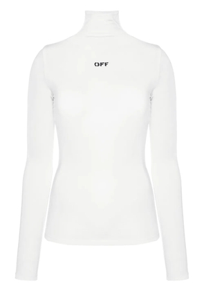 Off-White logo-print second-skin top