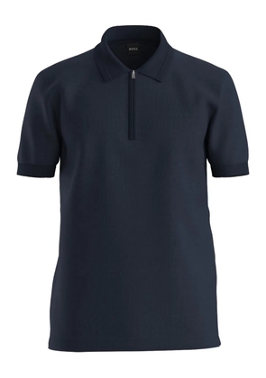BOSS zip polo shirt - Blue
