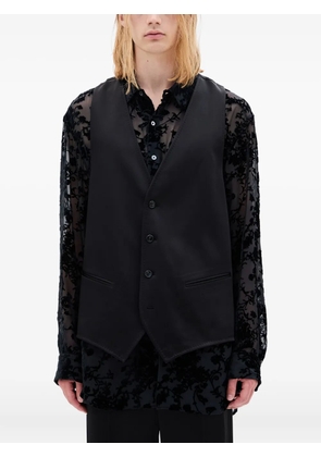 Ann Demeulemeester button-fastening waistcoat - Black
