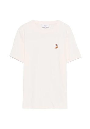 Maison Kitsuné embroidered T-shirt - Pink