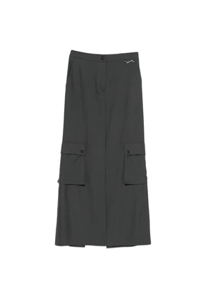 Erika Cavallini cargo-pocket maxi skirt - Grey