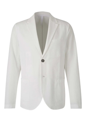 Harris Wharf London textured single-breasted blazer - White