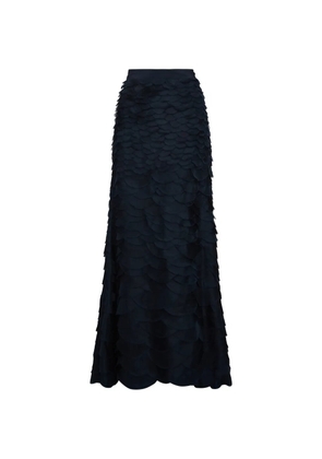 TWP Everlasting Love cascading-effect maxi skirt - Blue