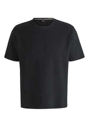 BOSS logo-embroidered T-shirt - Black