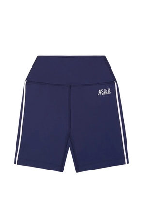 Sporty & Rich SR Runner stripe-detail shorts - Blue