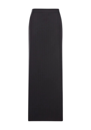 THE NINA STUDIO pinstripe pencil maxi skirt - Black