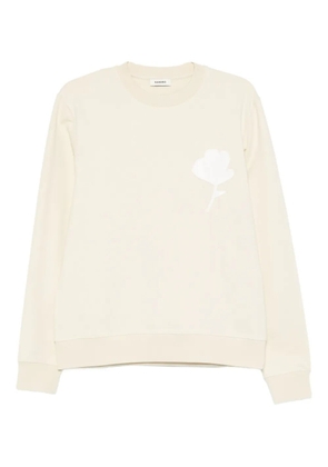 SANDRO crew neck sweatshirt - Neutrals