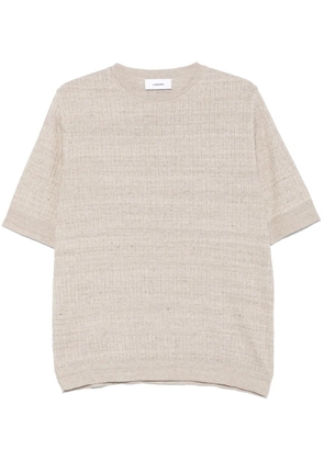 Lardini knitted T-shirt - Neutrals