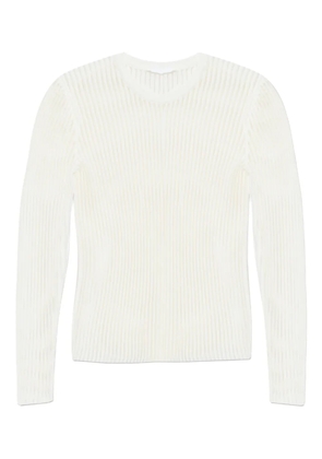 Helmut Lang ribbed long-sleeve top - Neutrals