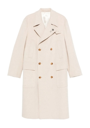 Lardini double-breasted coat - Neutrals