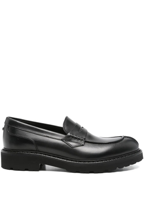 Canali penny leather loafers - Black