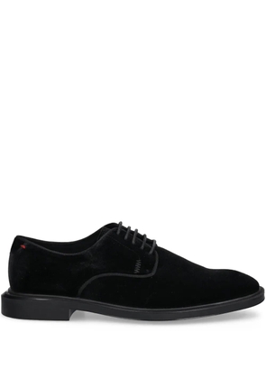 HUGO velvet lace-up derby shoes - Black