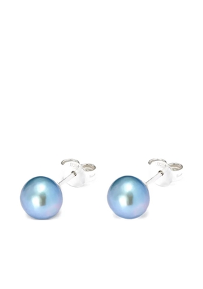 Hatton Labs round pearl earrings - Silver