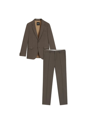 BOSS single-breasted suit - Brown