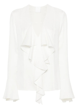 Givenchy 4G-jacquard silk blouse - White