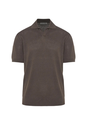 Corneliani Pima ribbed sweater - Brown